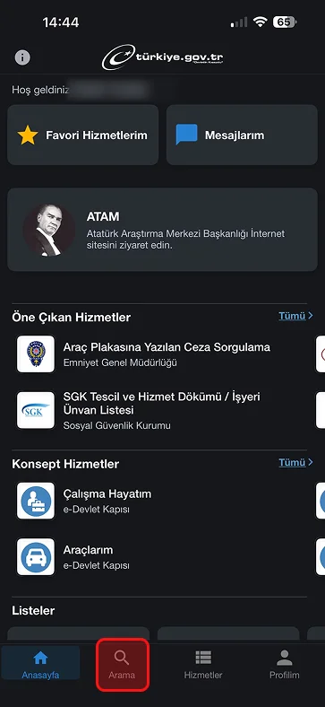 e-Onay BTK Araması