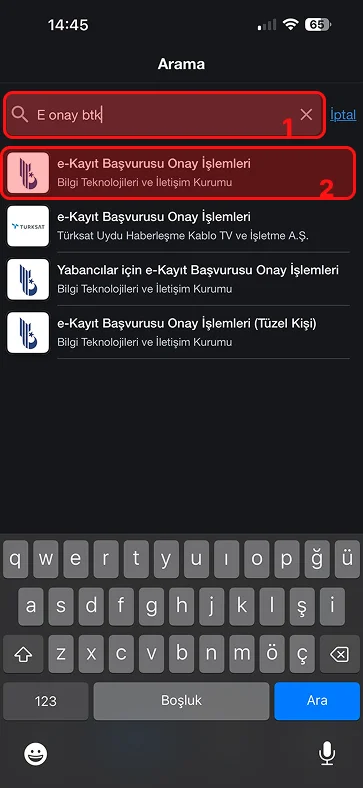 Hizmeti Seçin