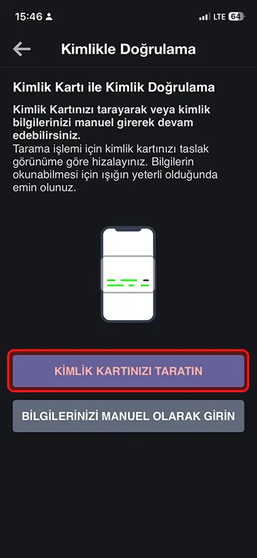 NFC ile Kimlik Doğrulama