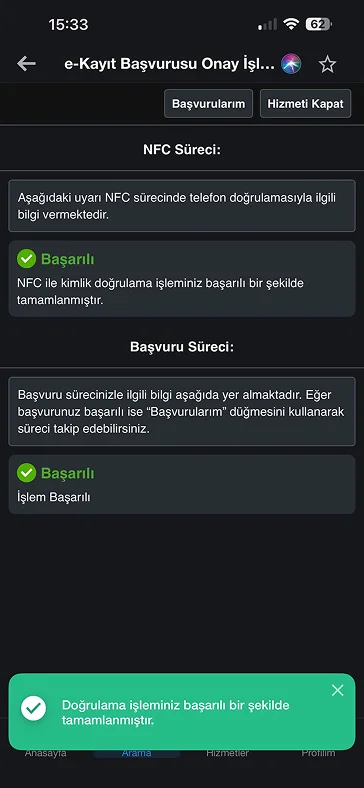 Onay Tamamlandı